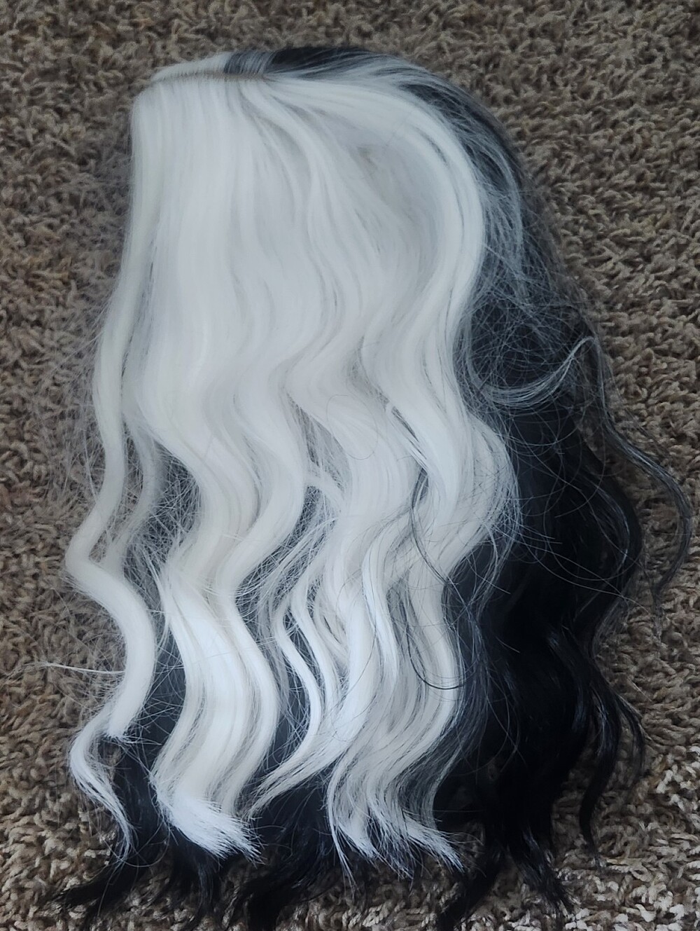 Black and White Halloween Wig